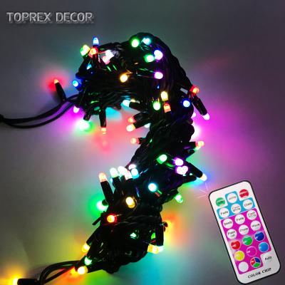 China With High Blister Waterproof Rubber Seven Color 3.0mm Waterproof Rubber Cable IP65 Sync Cable Outdoor Digital Smart String Light for sale