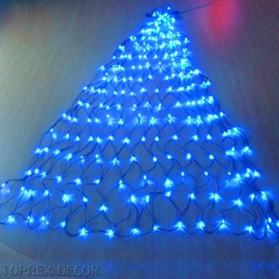 China Waterproof IP 65 Large Triangle Led Net Lights Twinkle Lighting 1.5m x 1.5m for sale