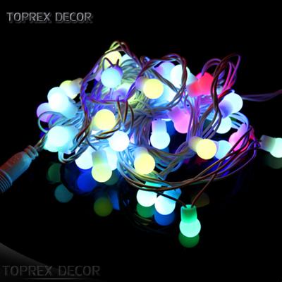 China Christmas Fairy Lights Regular 5m Wedding Garden Party Pendant Brightly 50 Led Festoon Ball String Lights for sale