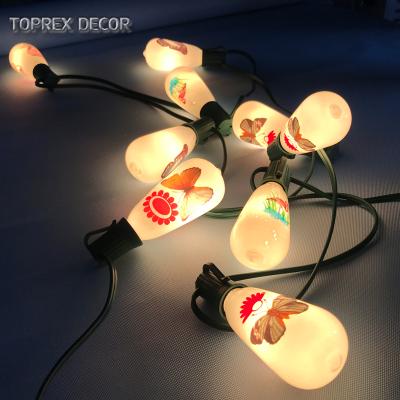 China Sash E17 With St 38 Bulb TOPREX DECOR Vintage Edison E17 Light Bulbs Garland Outdoor Lighting Outdoor Lighting for sale