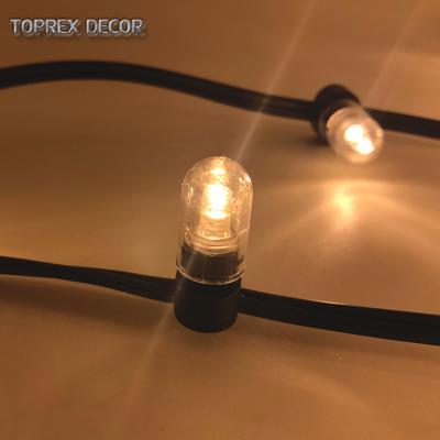 China 100% pure cooper wire LED lights TOPREX DECOR 2019 hot sale holiday lighting IP65 LED festoon clip lights for Australia for sale