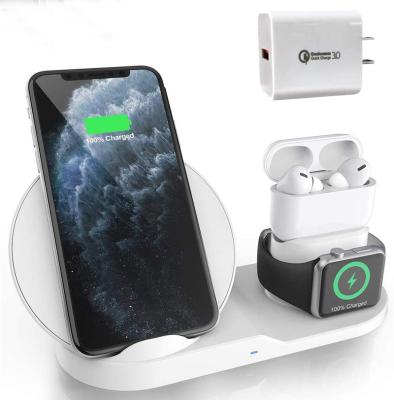 China UniversalÂ   3in1 Qi Fast Wireless Charger Travel Power Adapter Q Wireless Charger 3in13in1 Wireless Charger tws for sale