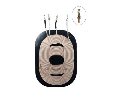 China Rohs Qi Standard Radio Transmitter 3 Coils Mobile Charging Wireless Charger For Car Mounted Charger for sale