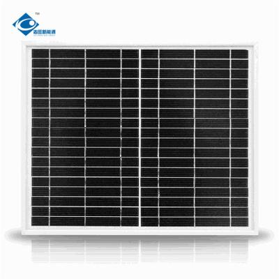 China Monosonnenkollektor des silikon-20W für Haupttransparenten Glassonnenkollektor des Solarenergie-Systems ZW-20W-18V-1 zu verkaufen