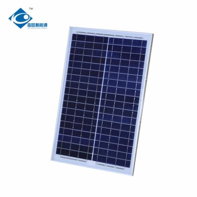 China 25W 18V Tempered Glass Photovoltaic Solar Panels ZW-25W-18V Customized Solar Panel Power System for sale