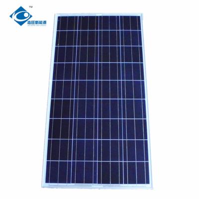 China lamellierter crystaline Glaspolysonnenkollektor Sonnenkollektors ZW-120W-18M 120W 18V Glas zu verkaufen