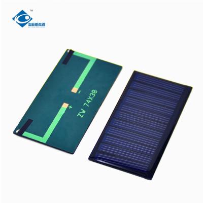 China filmt vouwbaar mobiel ladend zonnepaneel zw-7438 van 0.34W 5.5V dun poly kristallijne zonnepanel60ma Te koop