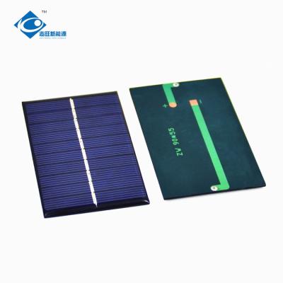 China 6V Waterproof Transparent Epoxy Resin Solar Panel 0.6W Customized Epoxy Resin Solar Panel ZW-9055-6V for sale