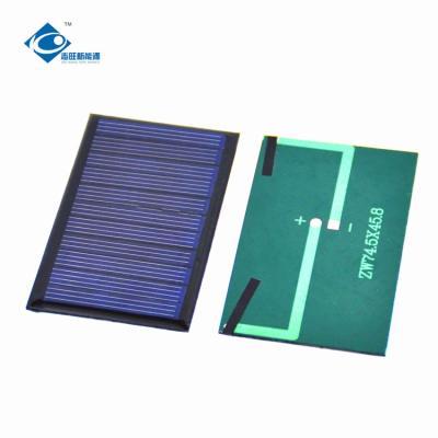 China toegenomen de energiezonnepanelen van 5.5V 0.4W voor zonnevoertuig zw-745458 mini zonne photovoltaic panelen Te koop