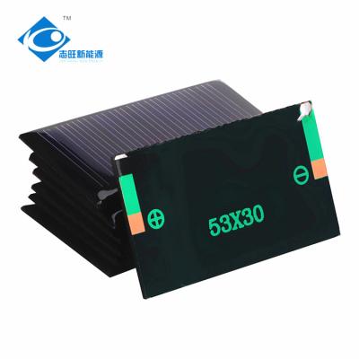 China polycrystalline zonnepanelen zw-5330 Lichtgewichtsilicium Zonnepv Module 5V 68MA van 0.15W ROHS Te koop