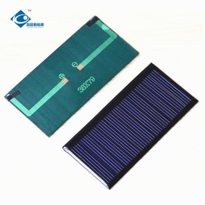 China Douane Gevormd Mini Polycrystalline Solar Panel 11 Batterij zw-7938 5.5V 0.34W Te koop