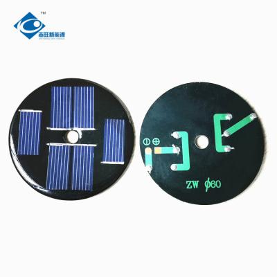 China 3V Polycrystalline Silicon solar cells 0.22W Mini Epoxy Resin Solar Panel ZW-R60 Light Weight small solar panel for sale