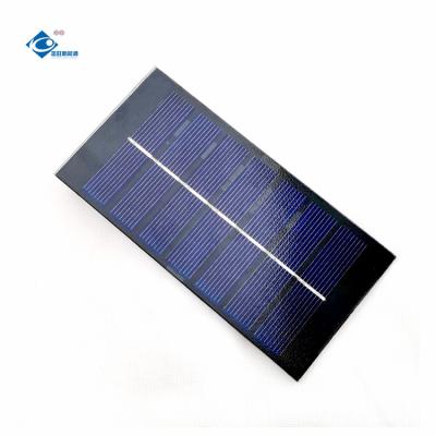 China 0.9W Portable Glass Solar Panel Charger ZW-11858 Poly Glass Paminated Solar Panels 3.5V 260mA à venda