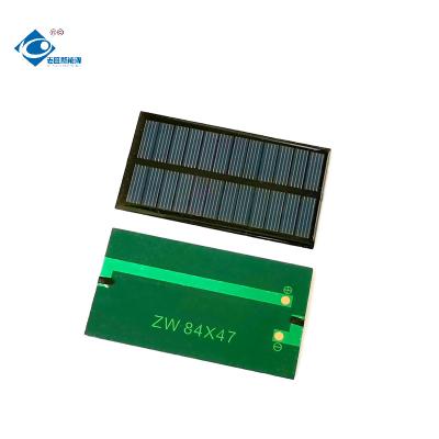 China 0.54W Mini Poly Module Waterproof Solar Panel ZW-8447 Epoxy Adhesive Layer Solar Panel 6V zu verkaufen