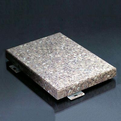 China Modern ACEPLATE Metal Exterior Facade Panel Aluminum Veneer With Stone Grain Coated for sale