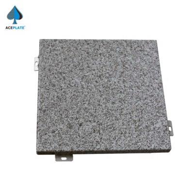 China ACEPLATE Modern Design Metal Facade Cladding Textured Aluminum Marble Veneer for sale