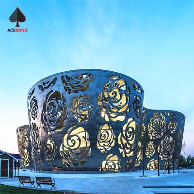 China Hotel ACEBOND 2.0mm metal wall cladding aluminum die cut panel for exterior wall cladding for sale