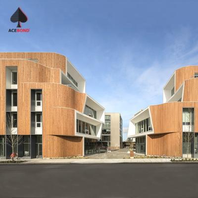 China ACEBond Cladding Panel Metal Exterior Interior Exterior ACP Wood Aluminum Composite Panel For Project for sale