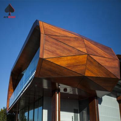 China ACEBOND Exterior Wall Panels Indoor Outdoor Waterproof Aluminum Composite Panel With Wood Grain for sale