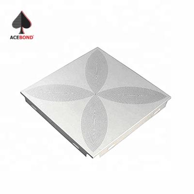 China Artistic Ceilings ACEBOND 0.8mm Ceiling Clip In Ceiling Aluminum Alloy Rectangle Suspended Ceiling for sale