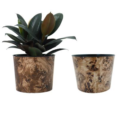 China Minimalist Econo 8 inch modern style decorative plastic flower pots for green plants planting flower pots wholesale for sale