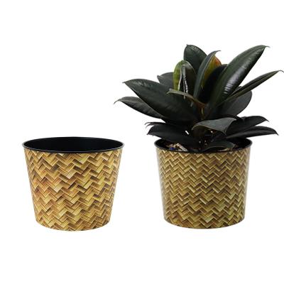 China Minimalist Econo Hot Selling 6 Inch Garden Decoration Product Outdoor Round Beautiful Plastic Plant Pots for sale