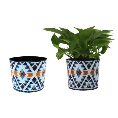 China Econo modern 6 inch household decorative plastic flower pot for sale