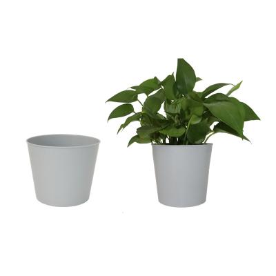 China 6 Inch Modern Round Decorative Garden Nursery Planter Flower Pot Plant Plastic Flower Pots For Outdoor Nursery Plants for sale