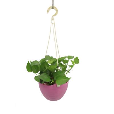 China Wholesale Econo 8 Inch Modern Hanging Garden Flower Pot Basket Decorative Plastic Used With Modern Flower/Green Plant Backer for sale