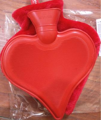 China Rubber Customized shape Rubber 0.75L 750ml and 1.75L 1750ml Hot Water Bottle bag with/without Cover for sale