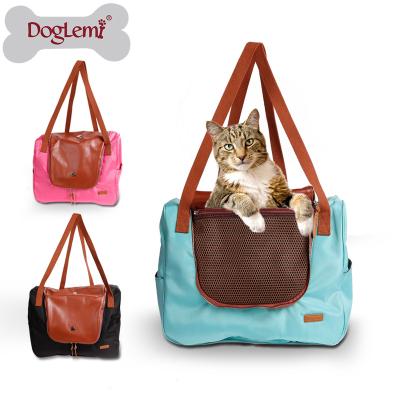 China Breathable 3 In One Functional Dog Carrier Pet Shoulder Bag Tote Bag Pet Cat Travel Dog Purse Dog Bag for sale