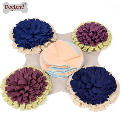 China Sustainable DIY Dog Nose Slow Eating Mat Training Bowl , 3 Levels Nose Mat For Dogs Pet Feeding for sale