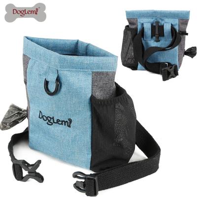 China New Design Viable Dog Training Pouch Pet Treat Bag Dog Training Pouch Tote Bag With Waist Strap for sale