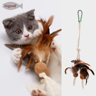 China Feather Cat Accessories Catnip Cat Toy Sustainable Pet Cat Supplies for sale