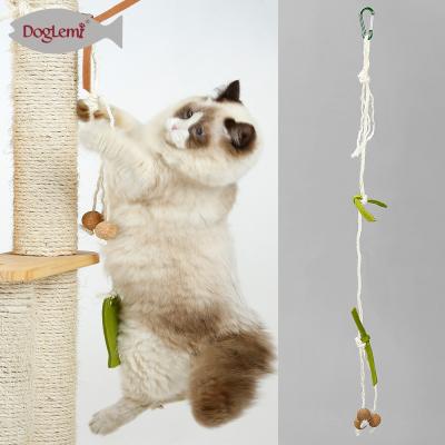 China Nature Sisal Cat Dangler Toy Cat Rope Viable Enigma for Cat Tree for sale