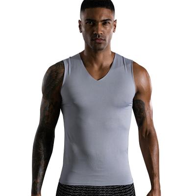 China QUICK DRY Custom Logo Print Sports Mens Tank Top Travel Vest Gym Sleeveless Tank Top for sale