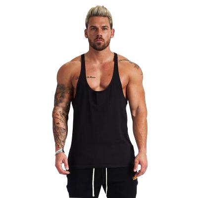 China QUICK DRY Custom Mens Sports Invest Loose Fit Stringer Training Tank Tops Muscle Bodybuilding Tank Tops for sale