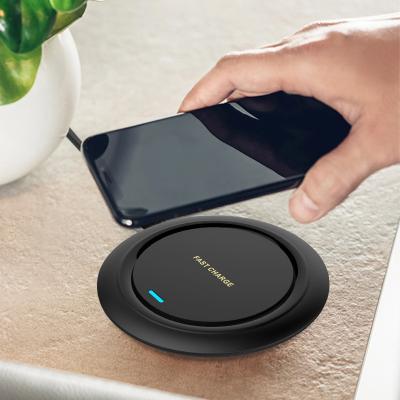 China Ultra Thin Cheap Mobile Phone Factory Around 10W Fast Wireless Charger Wireless Fast Charging Pad For iPhone for sale