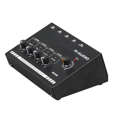 China Durable Hot Sale Studio Recording Audio Mixer Professional 4 Channel Mini Mixer for sale