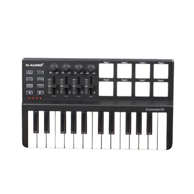 China Durable Most Popular N AUDIO Midi Keyboard USB Piano Controller 25 USB MIDI Controller for sale