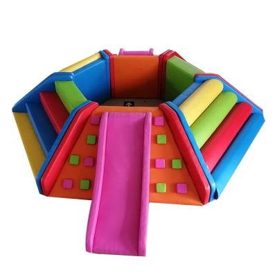 China 2022 New Design Eco Outdoor Baby Play Park White Soft Play Equipment Indoor Soft Foam Chamber For Toddlers for sale