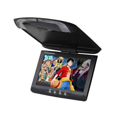 China Mirror Link New 9 Inch Flip Down AV Monitor For Car DVD Player Car Headrest Audio Monitor for sale