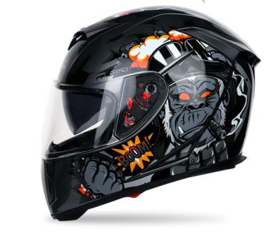 China Motorcycle Flexible Helmets Best Pro Custom Slanted Full Face Safety Helmet for sale