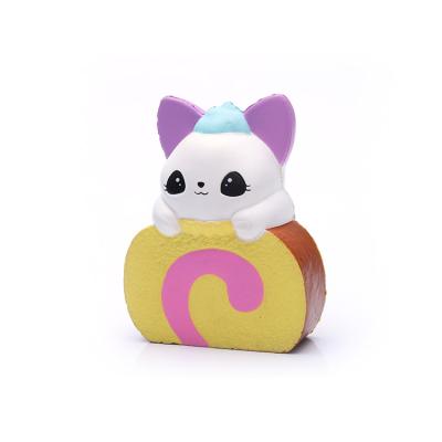 China Promotional Bun Cat Toy Egg Dairy Cow Slow Rising Foam Toy Anti-stress Animal Ball for sale