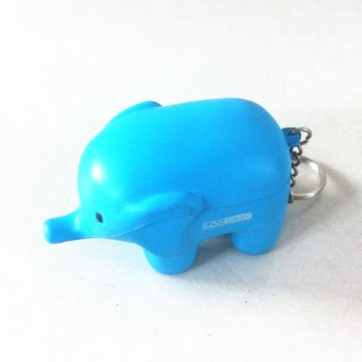 China Home Decoration Effort Ball Animal Elephant Key Ring PU Key Chain for sale