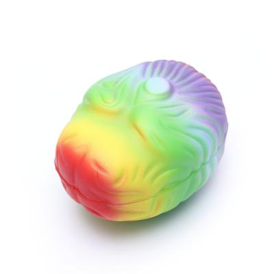 China Colorful Brain Promotional Stressball Rainbow Toy Brain Foam Ball for sale