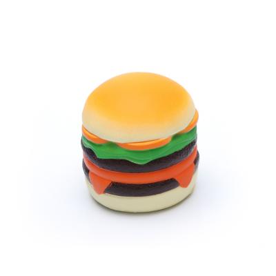 China Animal/Cake/Others Custom Burger Food Stress Ball Bread Slow Rising PU Foam Ball for sale