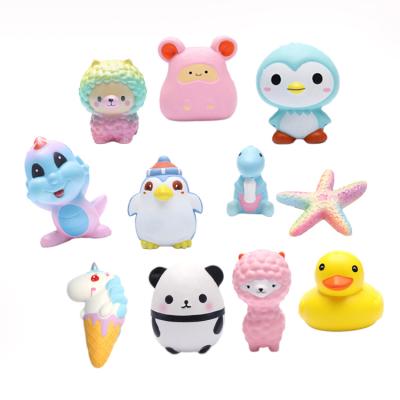 China OEM custom wholesale kawaii promotional slow rising toys animal/cake/others set for sale