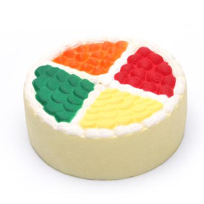 China Toy Cake Strain Slow Rebound Soft Toy Food PU Foam Ball for sale