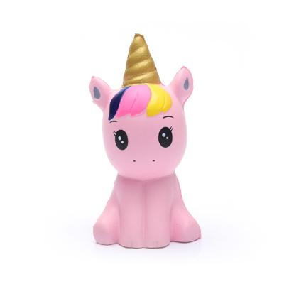 China Animal/Cake/Others OEM Custom PU Squeeze Unicorn Cactus Factory Wholesale Slow Rising Scented Toy for sale